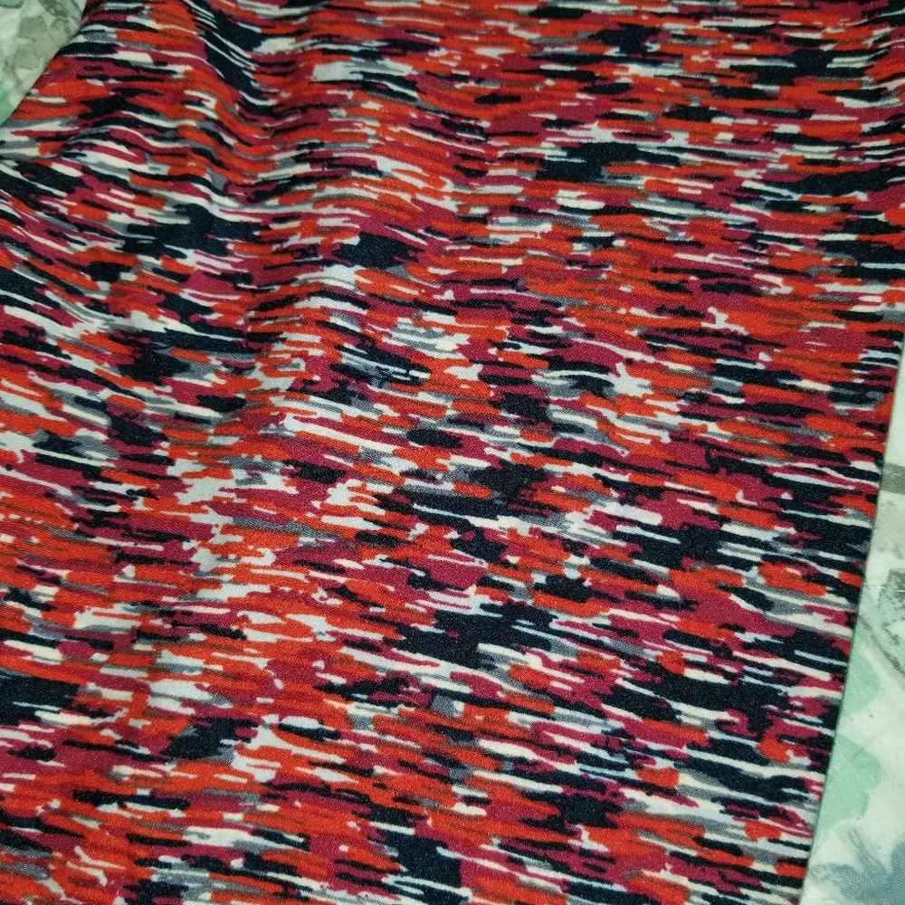 OS Red, Black and White striped LuLaRoe Leggings